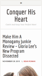 Mobile Screenshot of conquerhisheart.com